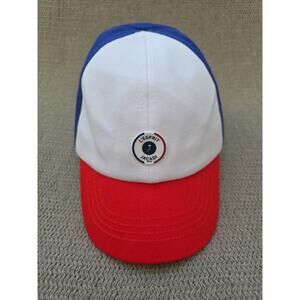 NWOT Jacadi Paris Sz 24/36 Mo. Baby Toddler TriColor Twill Hat Cap Petit Chapeau